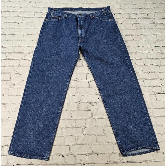 Levis 505 Orange Tab Deadstock USA Vintage Straight Leg Jeans Blue MENS SZ 42X30